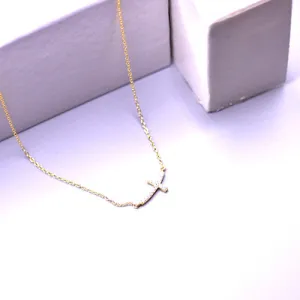 18K Cross Necklace: Aman Gold