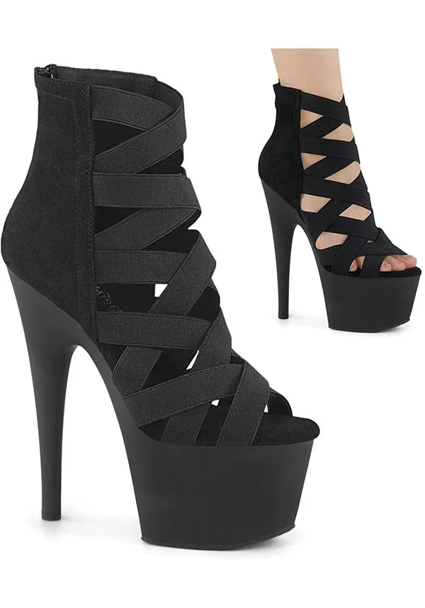 ADORE-700-24 [Black Elastic] | HEELS [PREORDER]