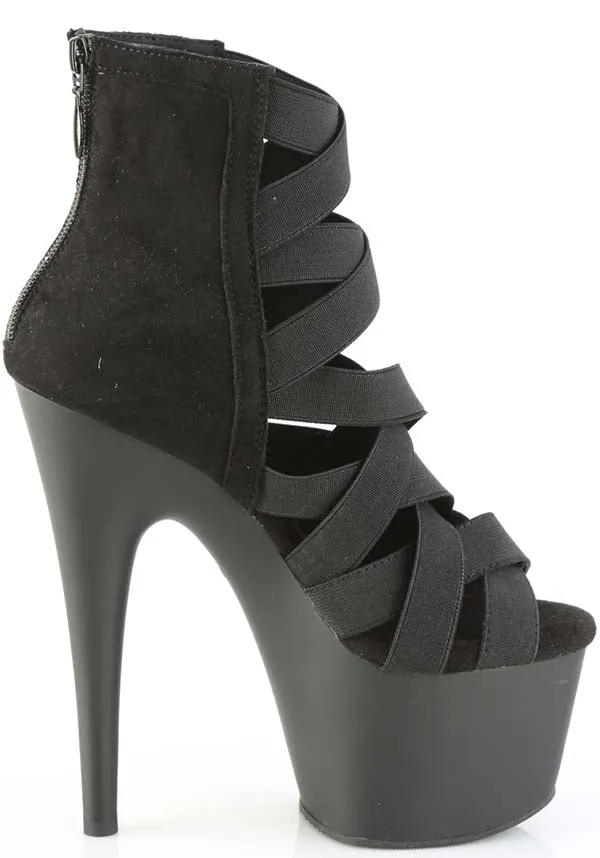 ADORE-700-24 [Black Elastic] | HEELS [PREORDER]