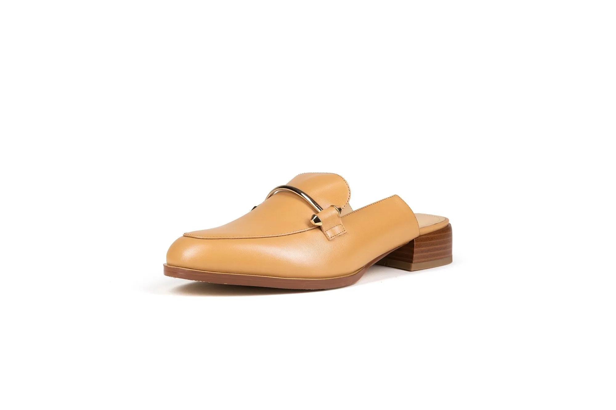 Aria Flat Mule Tan