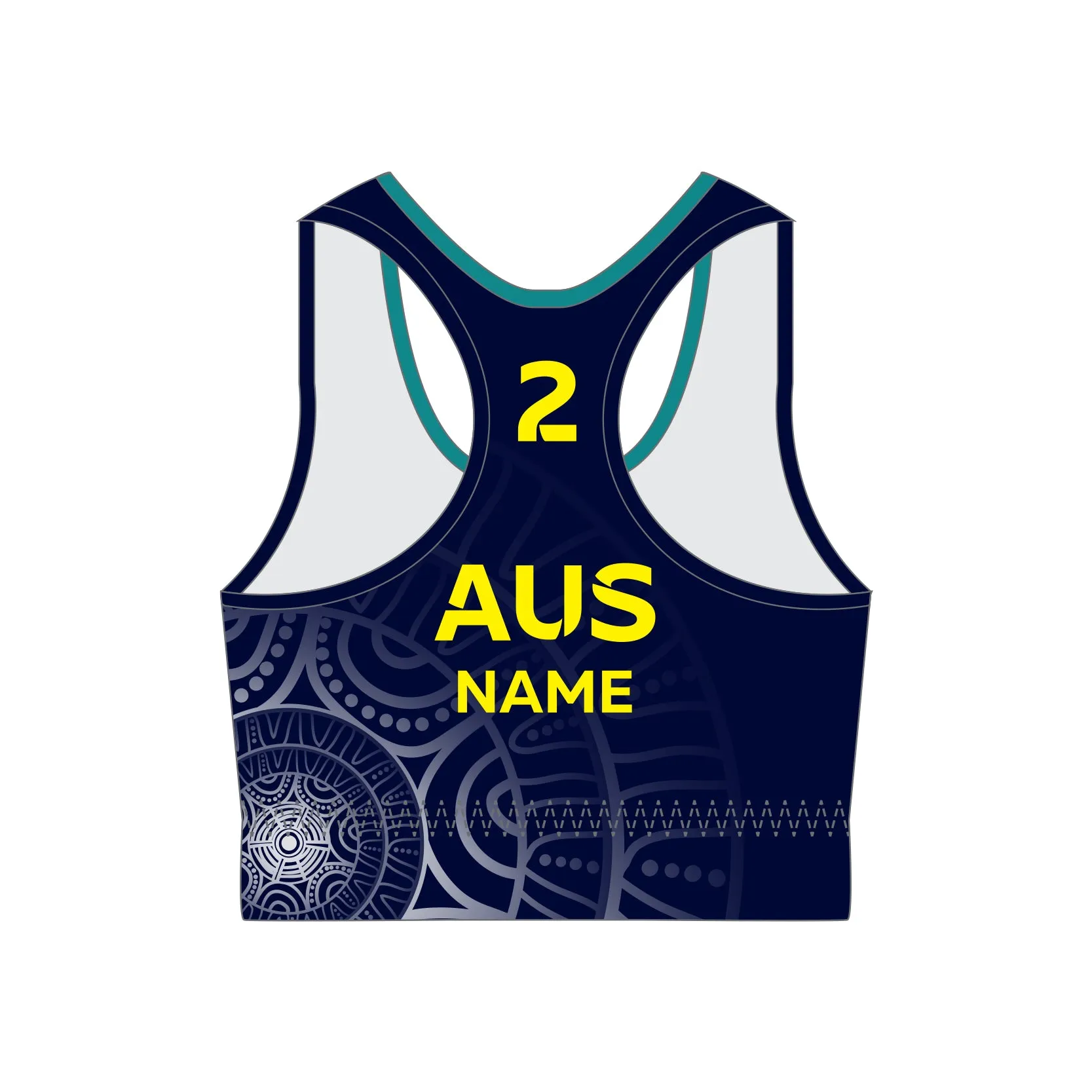 AYCG Women's Competition Beach Volleyball Crop Top - Ink