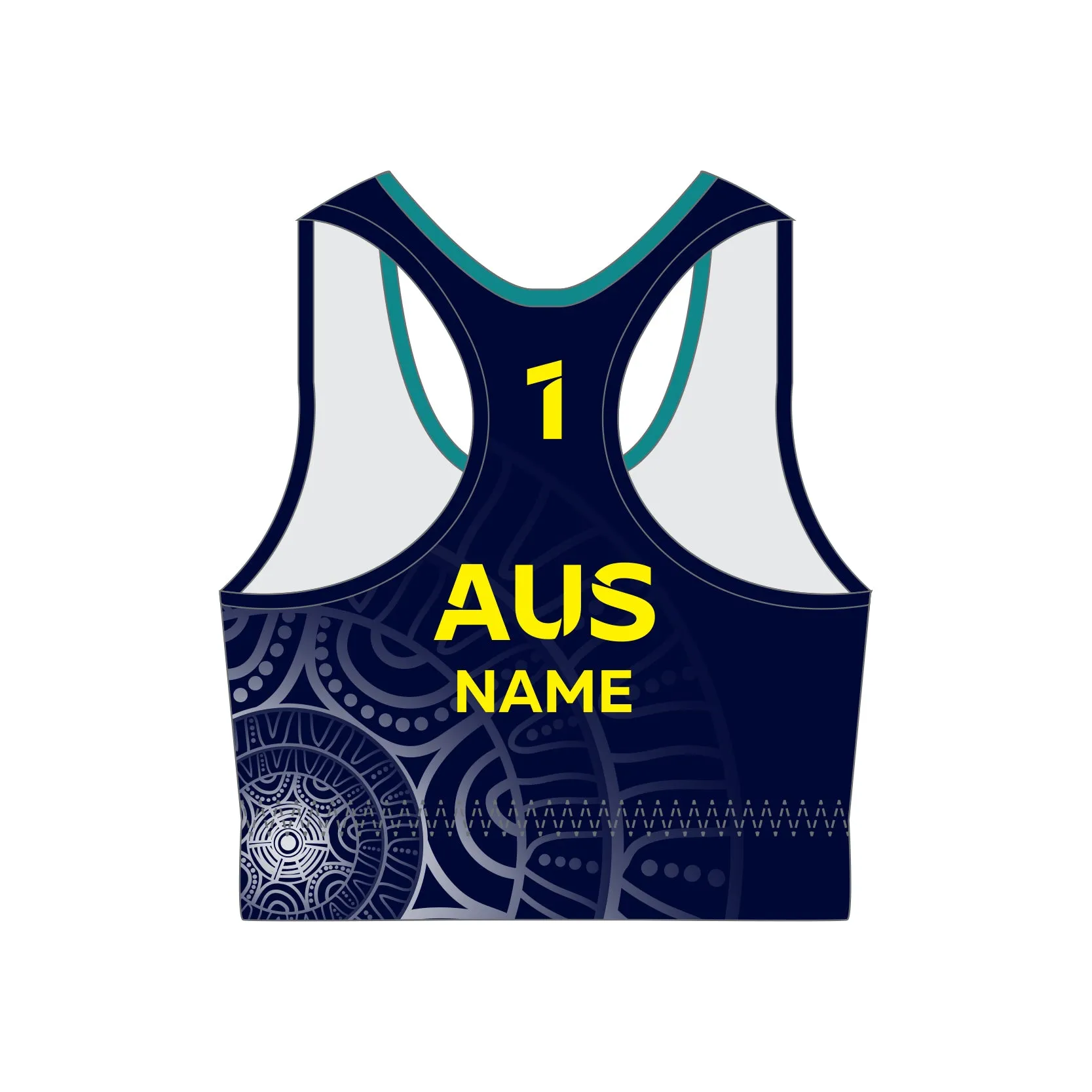 AYCG Women's Competition Beach Volleyball Crop Top - Ink