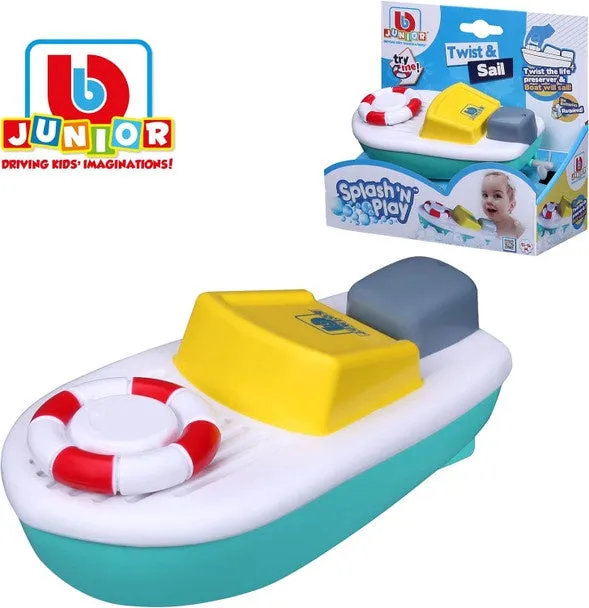 BB Junior Splash 'n' Play Twist and Sail Boat Bath Toy