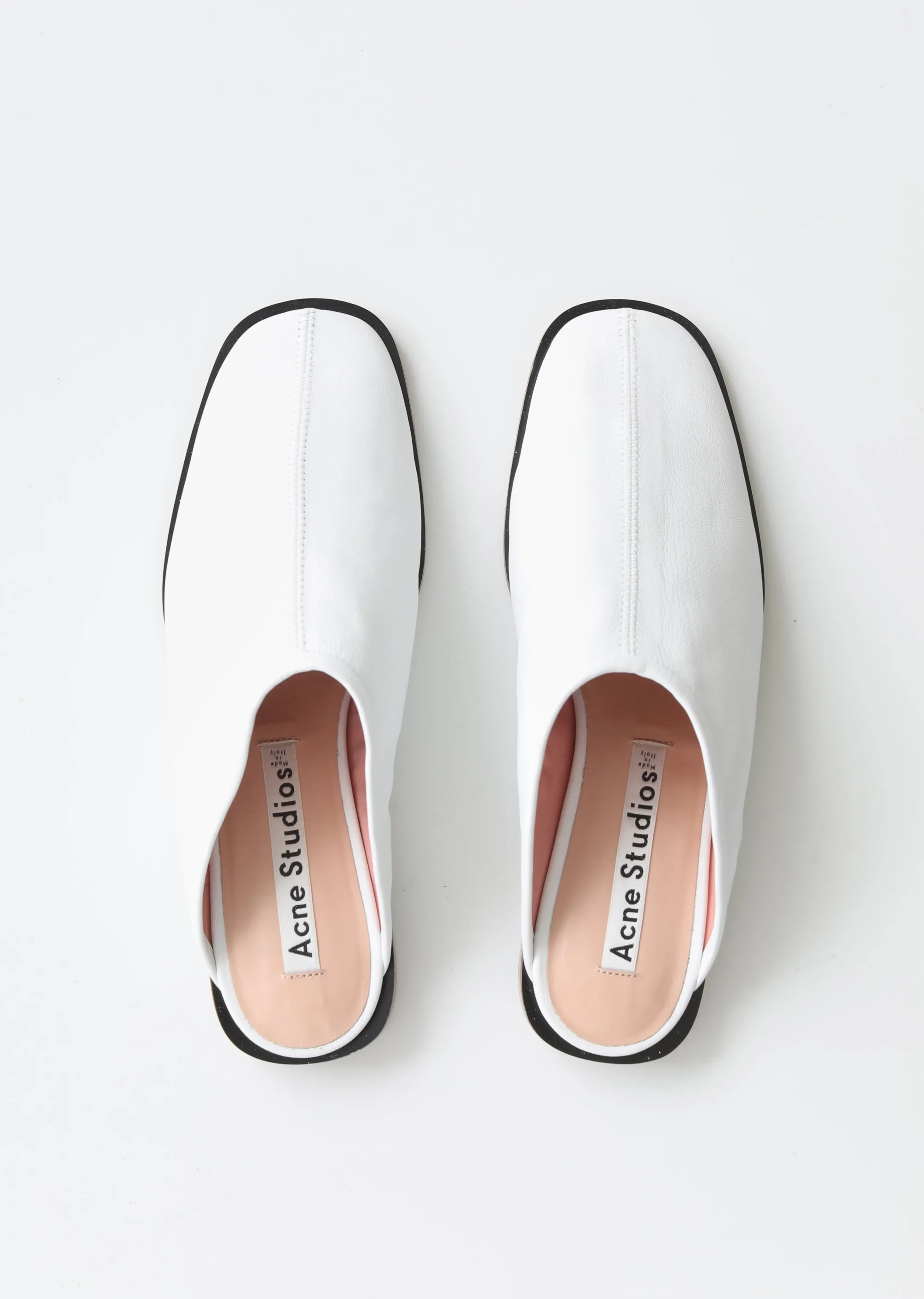 Beryl Leather Slip-On Mules