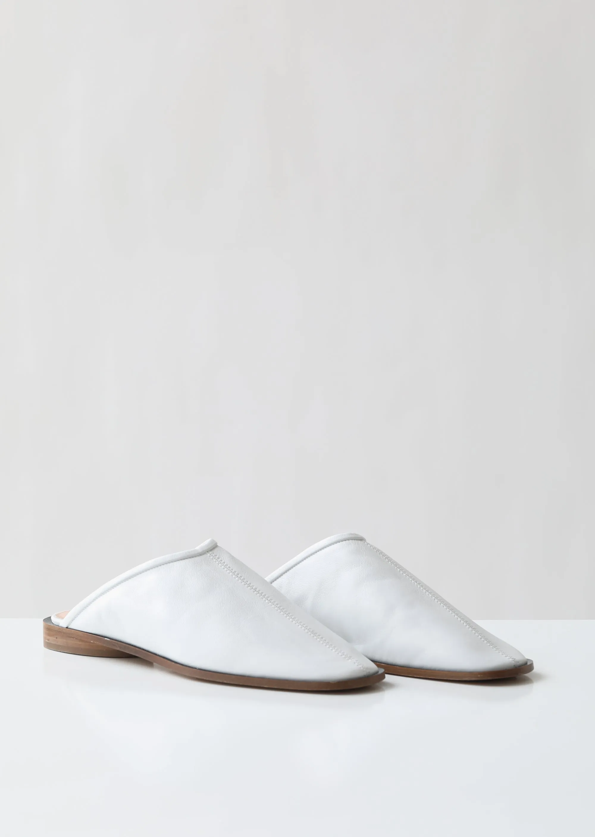 Beryl Leather Slip-On Mules