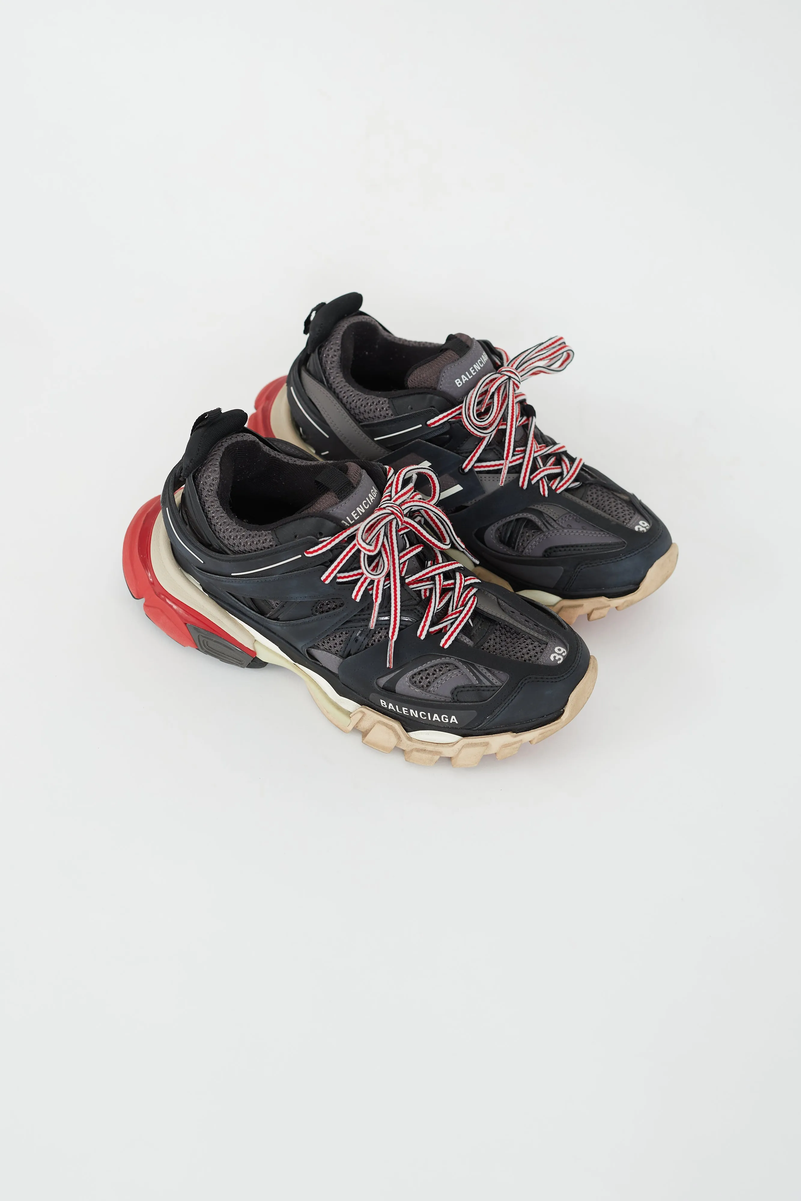 Black & Red Chunky Track Sneaker