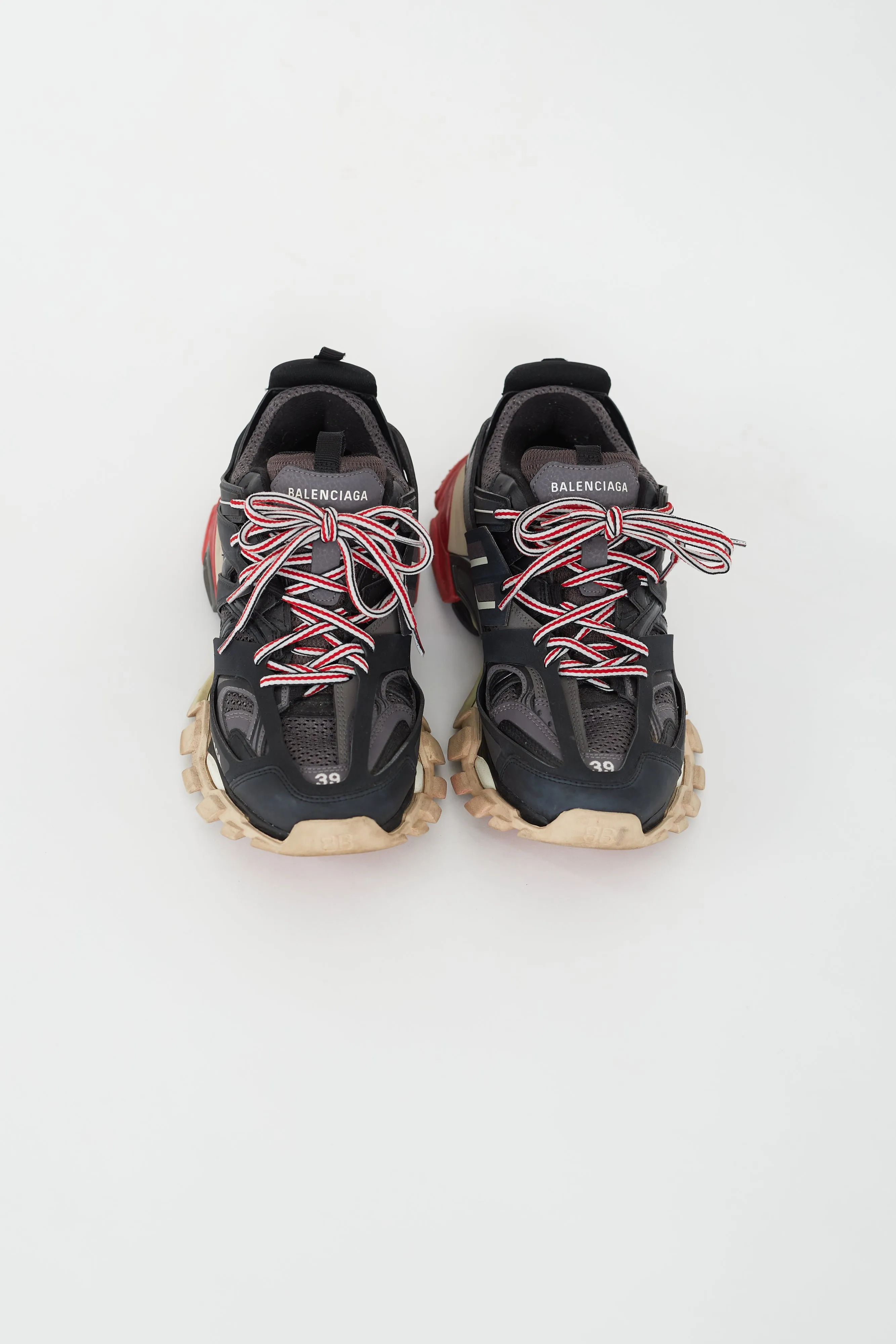 Black & Red Chunky Track Sneaker