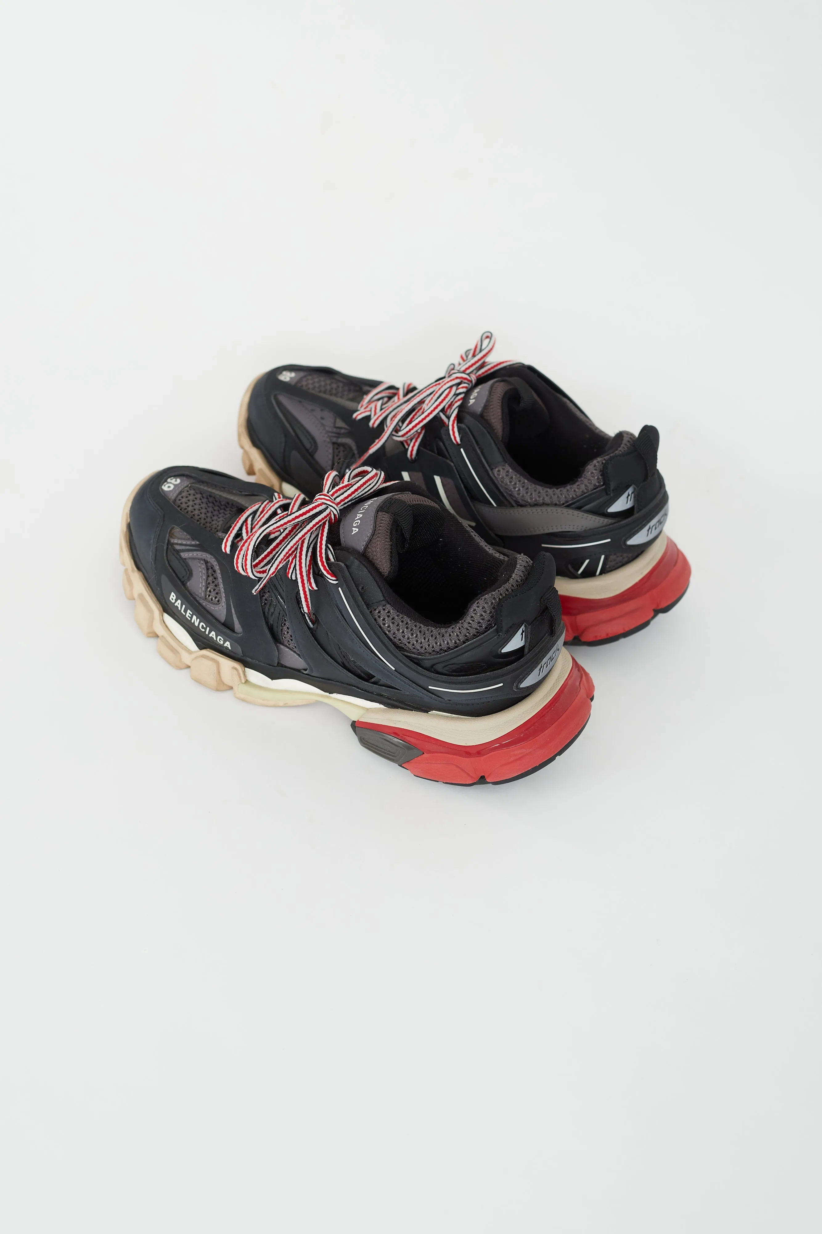 Black & Red Chunky Track Sneaker
