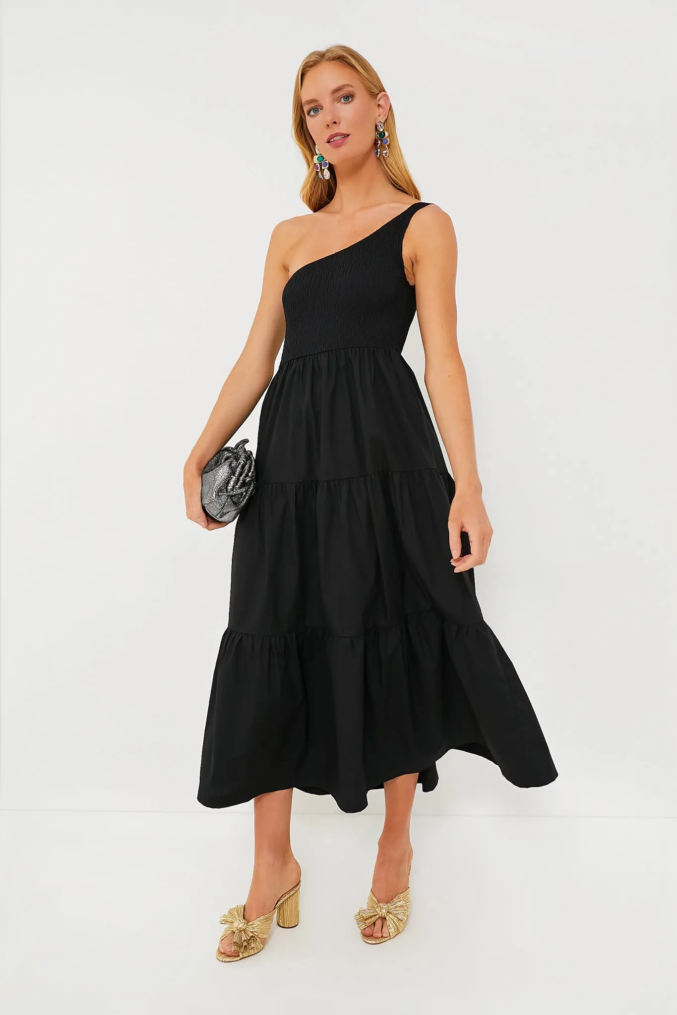 Black Milada Midi Dress
