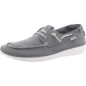Clarks Mens Higley Tie Canvas Slip On Boat Shoes