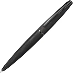 Cross ATX Brushed Black PVD Diamond Pattern Ballpoint Pen