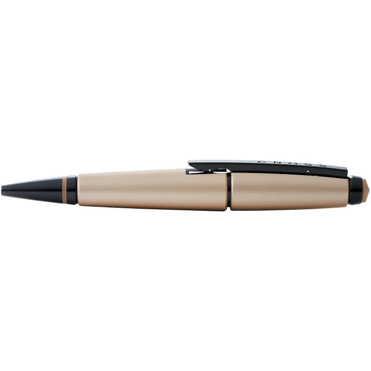 Cross Edge Matte Hazelnut w/PVD Rollerball Pen