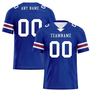 Custom Blue Classic Style Personalized Authentic Football Jersey FBJ02-bd0a70aa