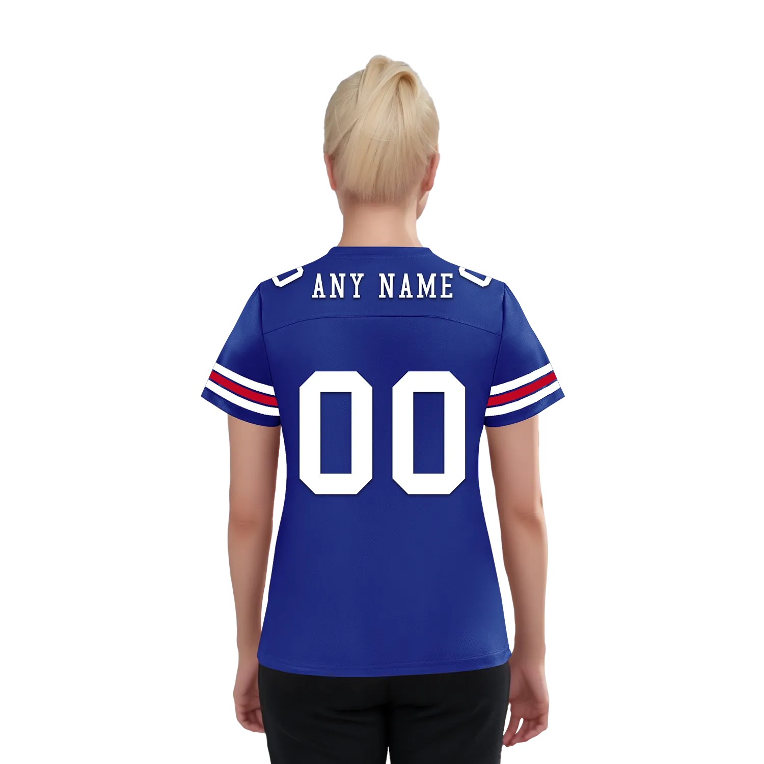 Custom Blue Classic Style Personalized Authentic Football Jersey FBJ02-bd0a70aa
