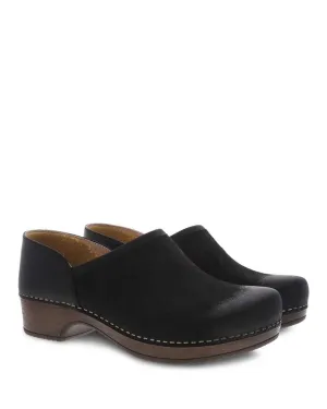 Dansko Women's Brenna Burnished Suede - Black