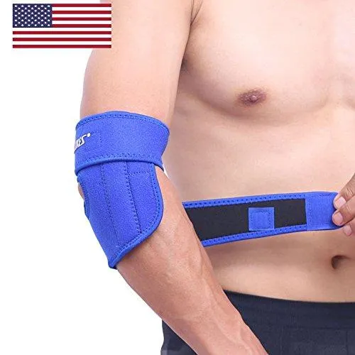 Elbow Support Brace with Adjustable Stabilizer Straps