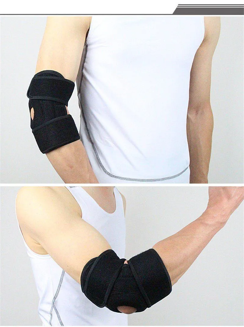 Elbow Support Brace with Adjustable Stabilizer Straps