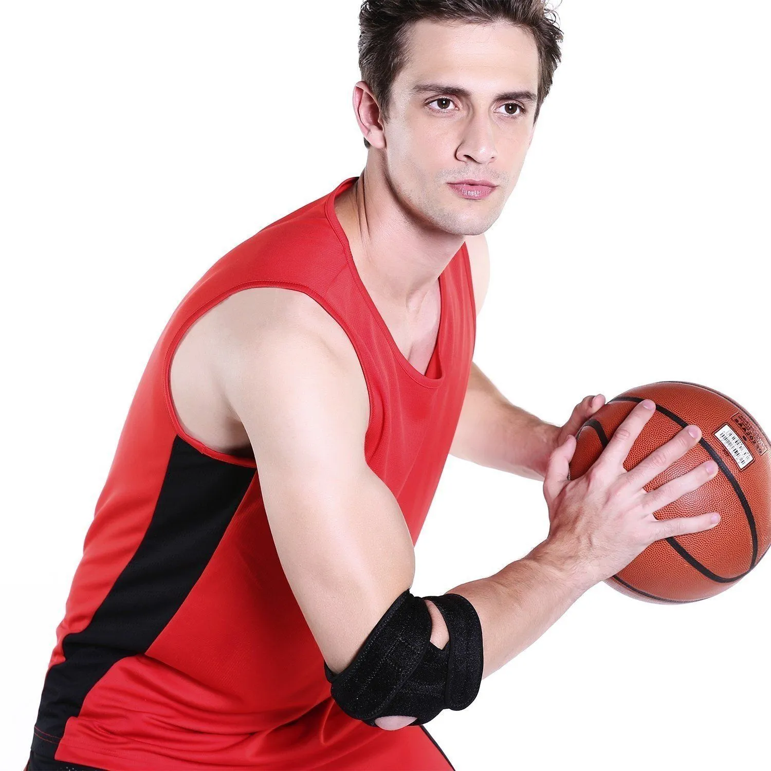 Elbow Support Brace with Adjustable Stabilizer Straps