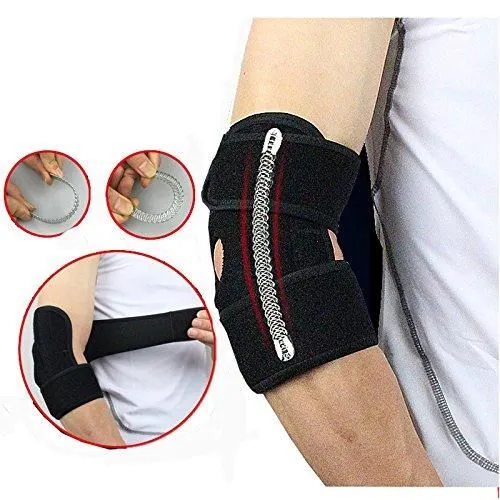 Elbow Support Brace with Adjustable Stabilizer Straps