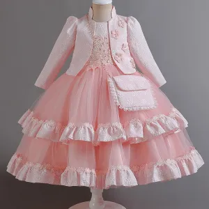 Exquisite Embroidered Three-Piece Dress Set