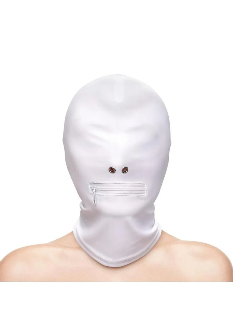 Fetish and Fashion Zippered Mouth Hood