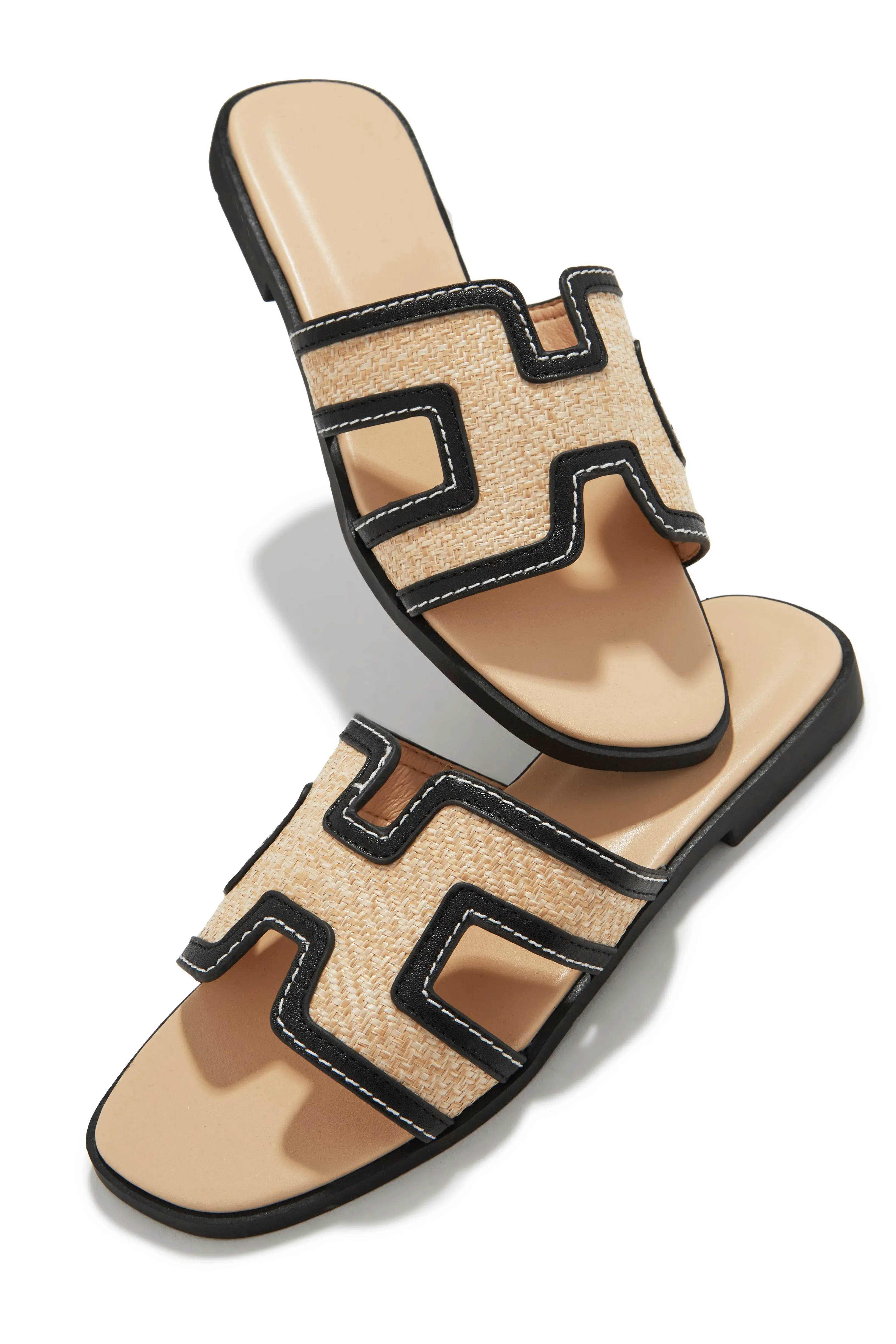 French Riviera Slip On Sandals - Natural