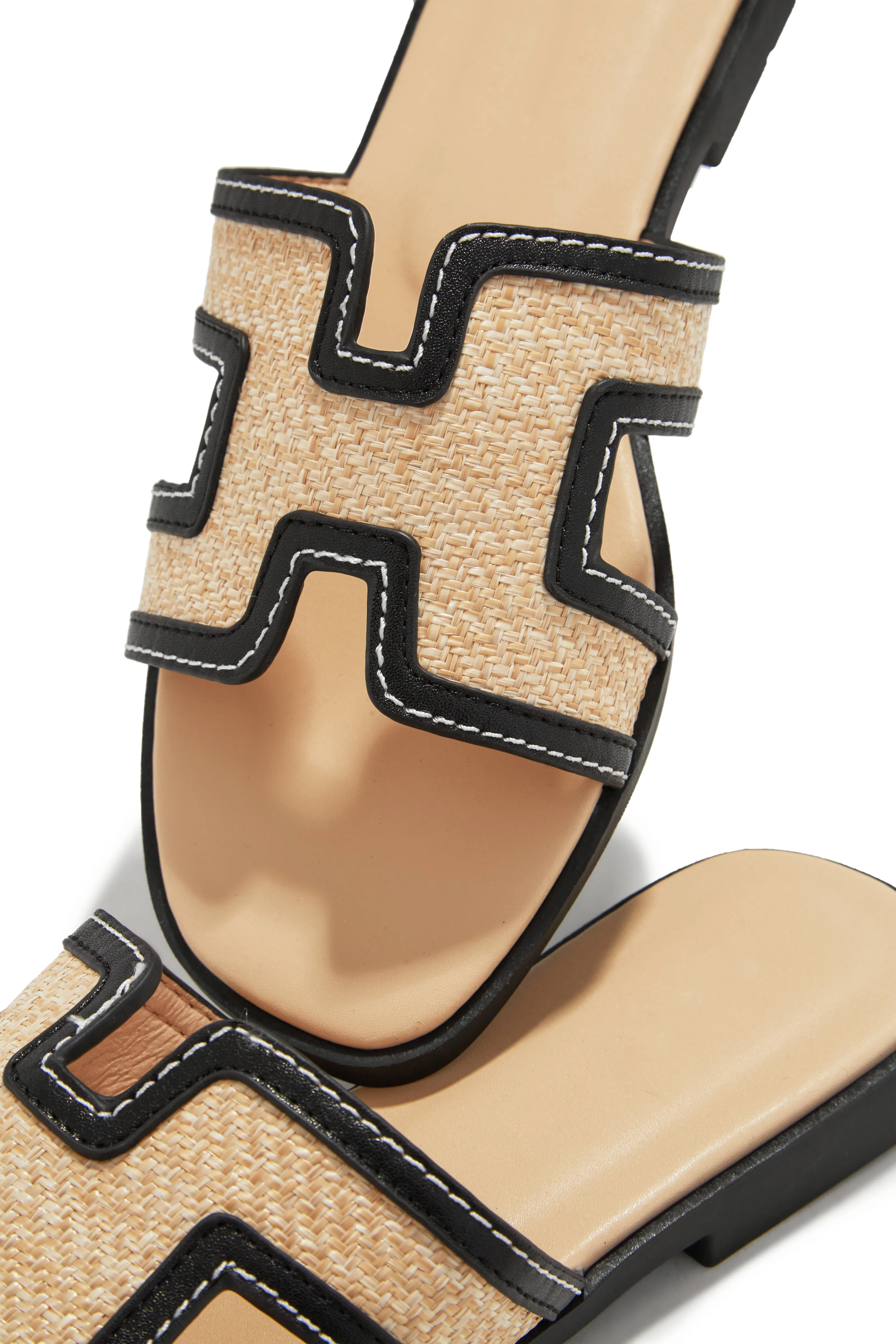 French Riviera Slip On Sandals - Natural