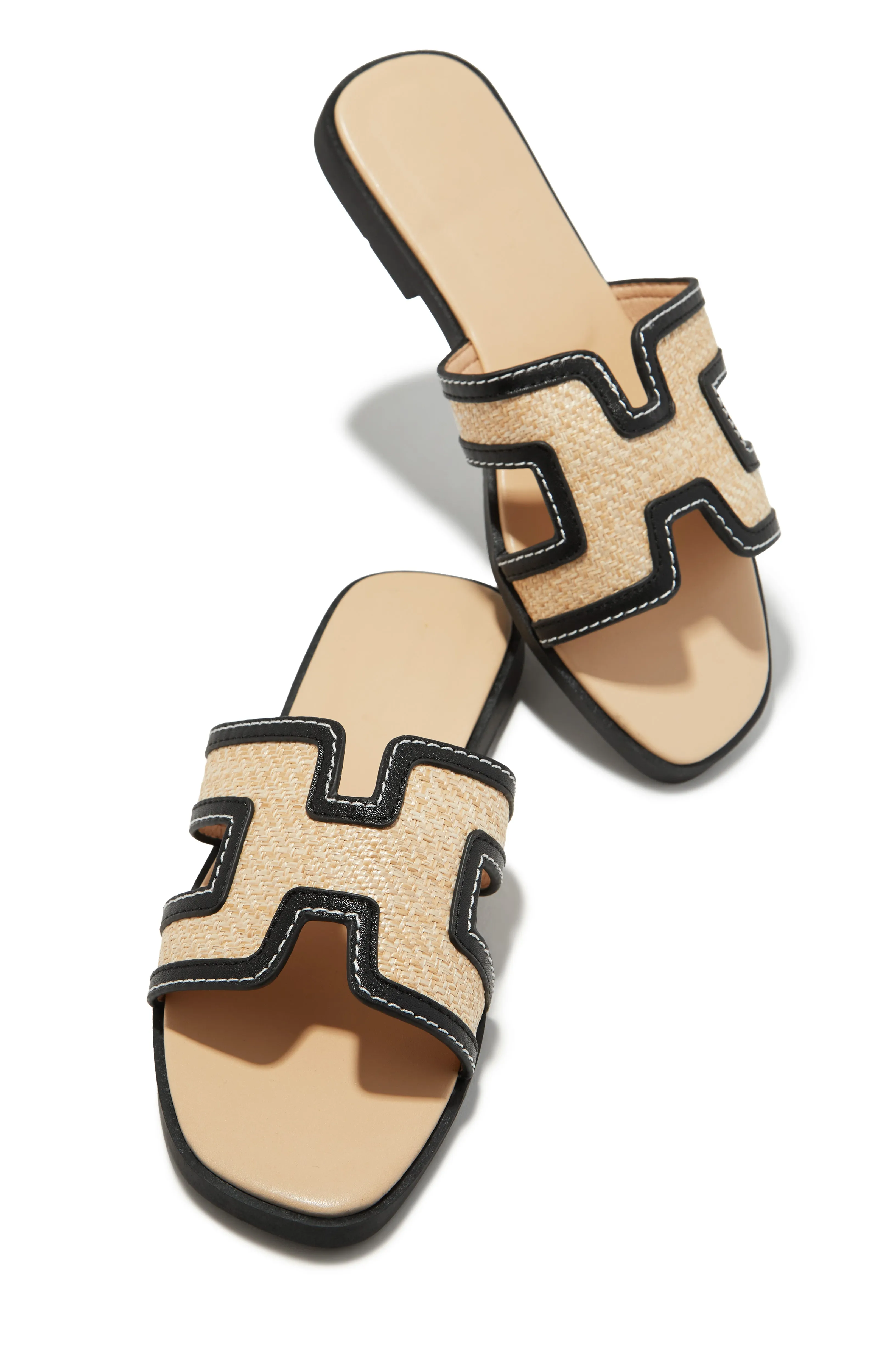 French Riviera Slip On Sandals - Natural