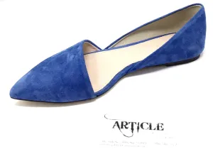 J Crew 6.5 Blue Suede Flats