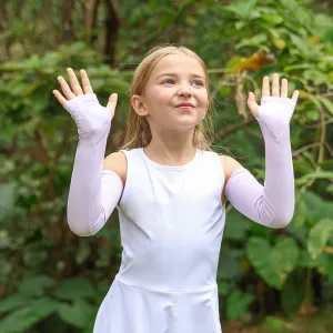Kid's Arm Sleeves with Thumb Hole Sun Protection UPF50  Athletic Arm Covers