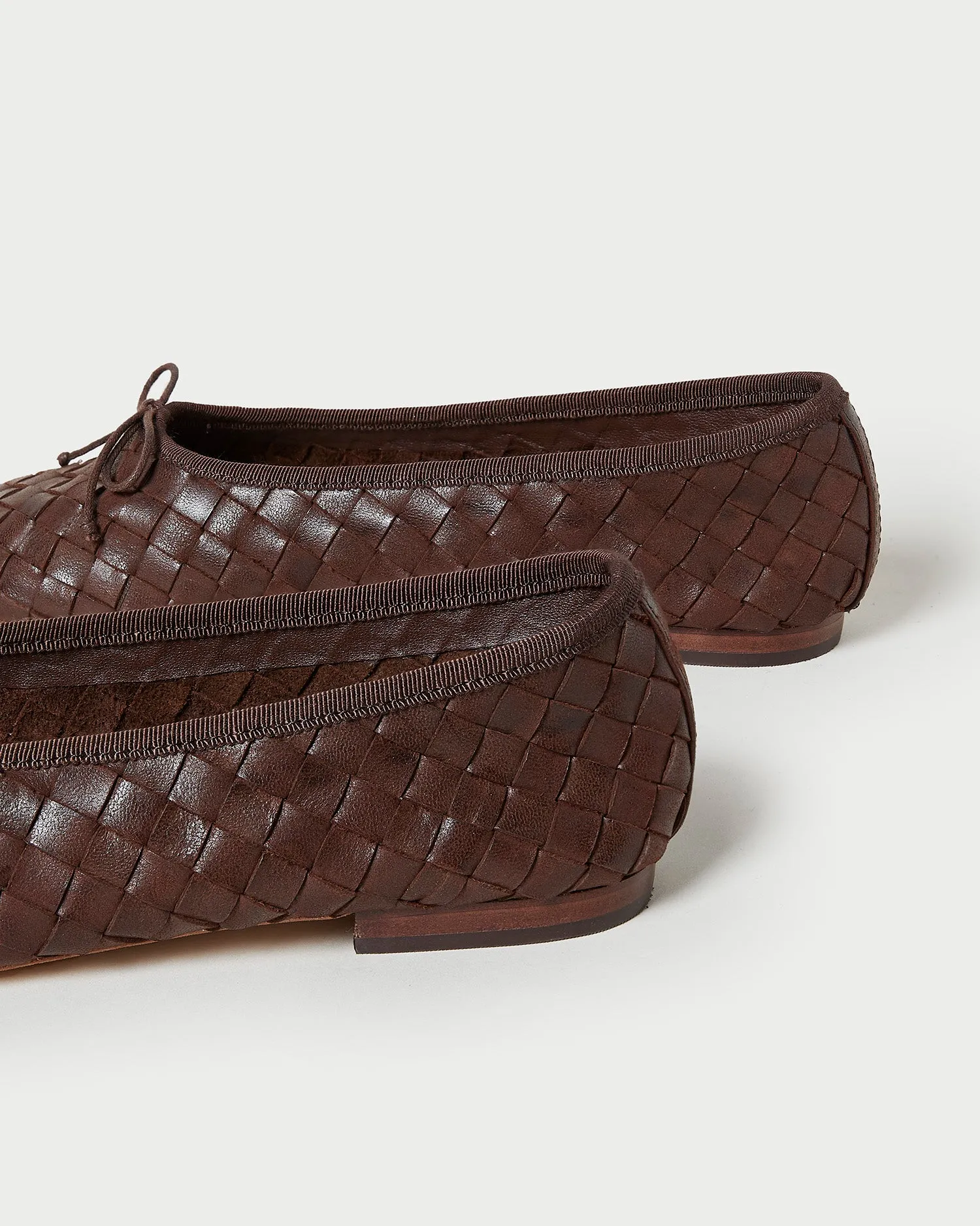 Landry Chocolate Woven Ballet Flat