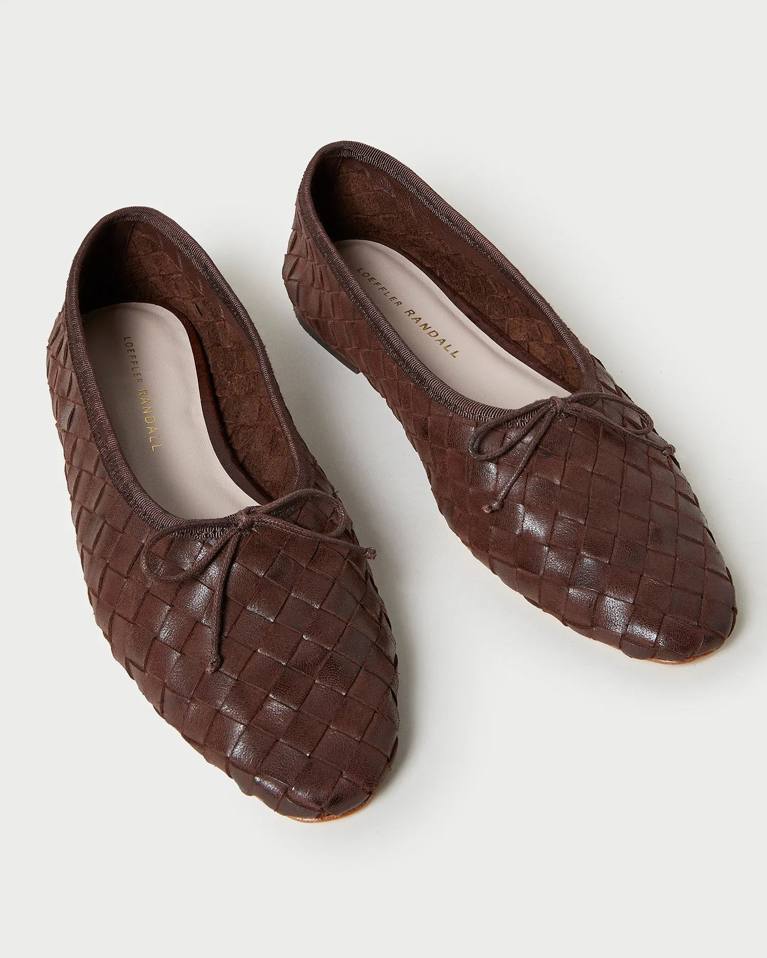 Landry Chocolate Woven Ballet Flat