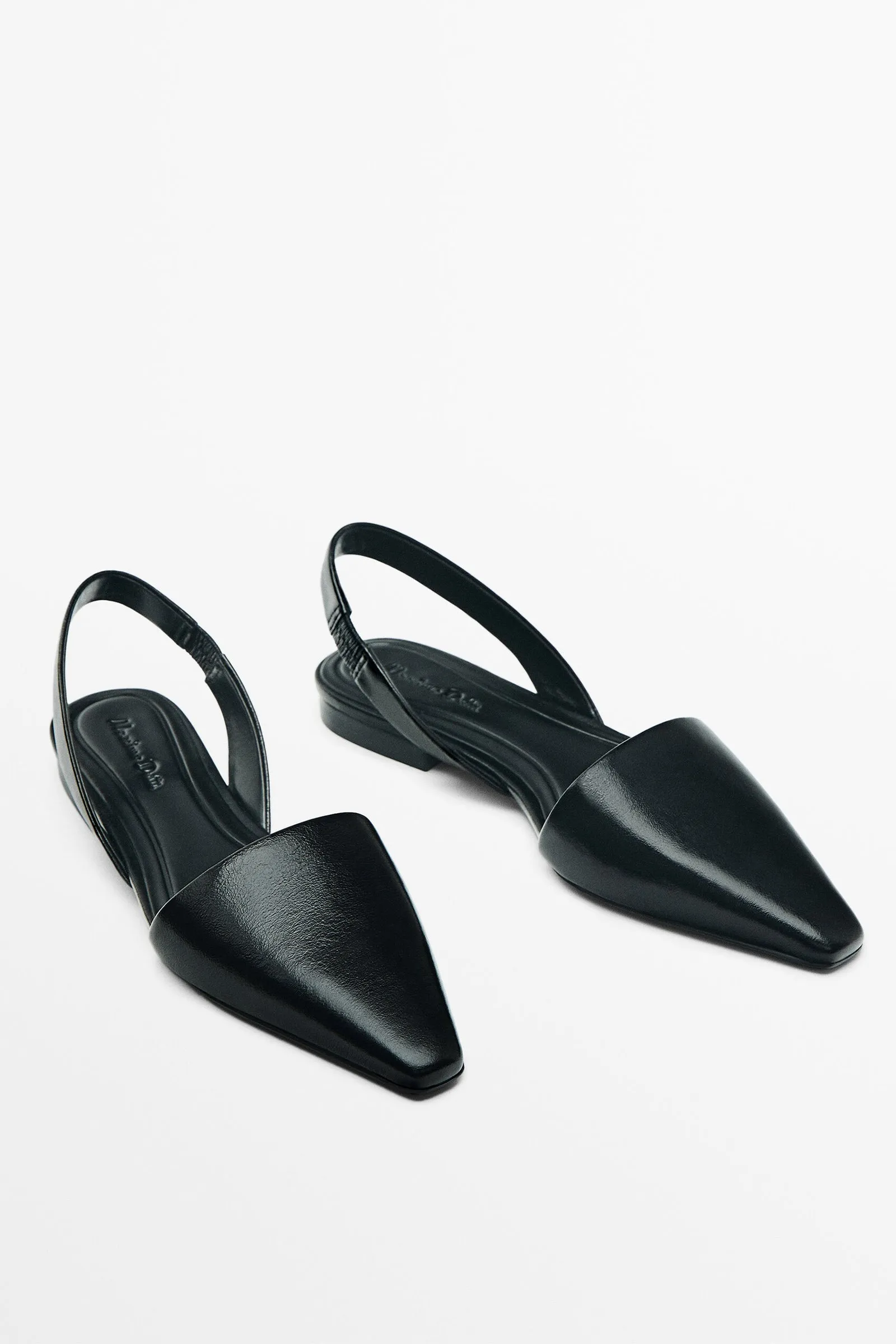 Leather Slingback Ballet Flats