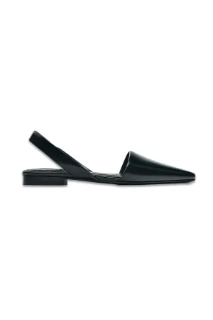Leather Slingback Ballet Flats