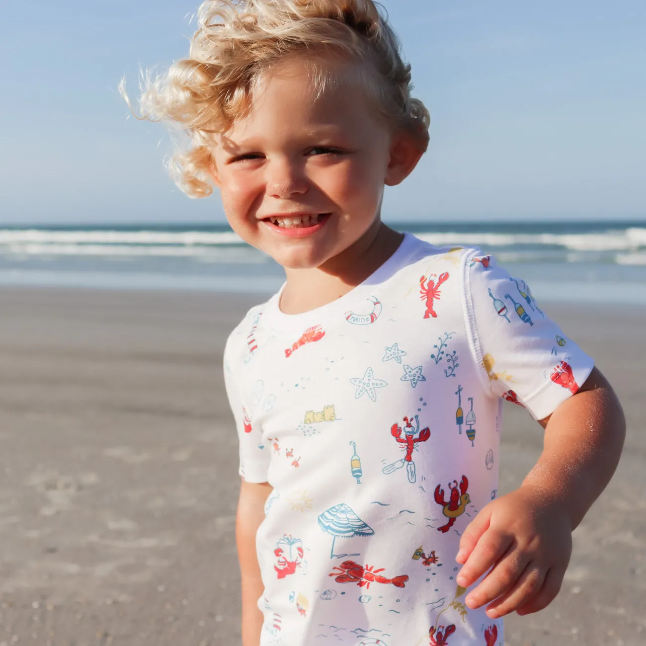Lobsters on Vacation Summer Pajamas