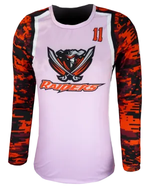 Long Sleeve Volleyball Jersey Size Samples (Classic Fit)