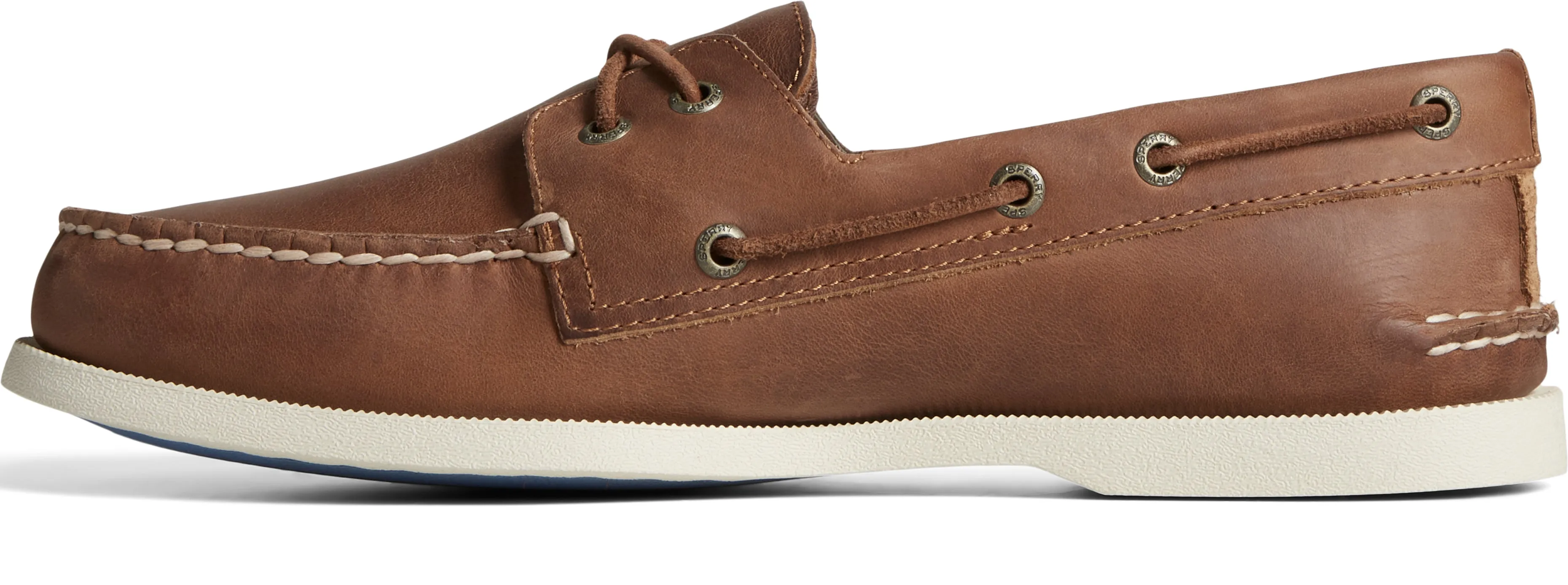 Men's A/O 2-Eye Cross Lace Leather Wide - Tan