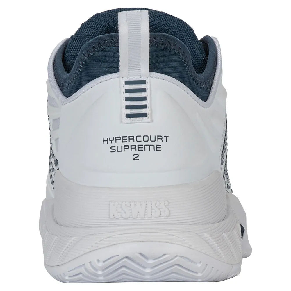 Men`s Hypercourt Supreme 2 Tennis Shoes White and Stargazer