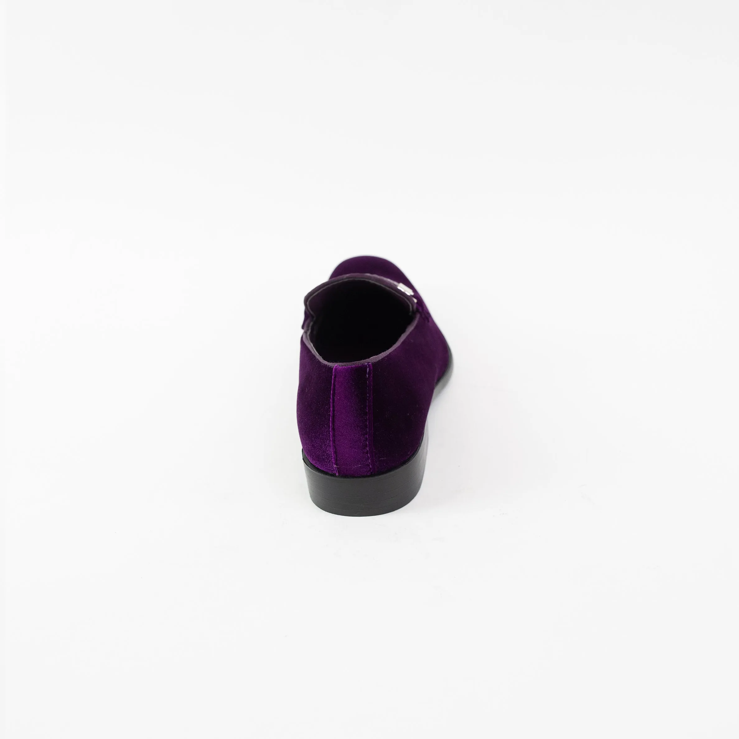 Men's Purple Velvet Slip-On Shoes