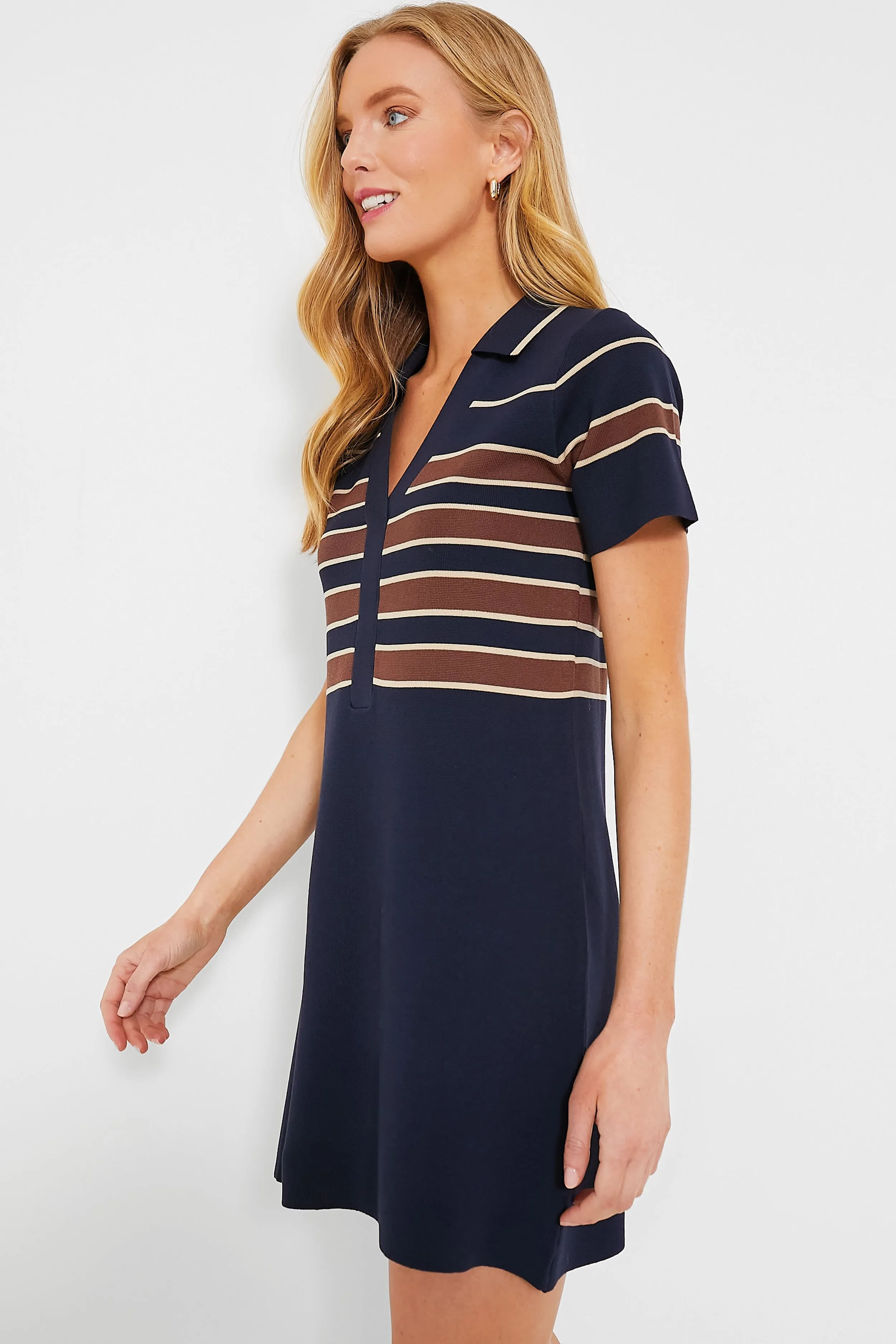 Midnight Cacao Wright Polo Dress