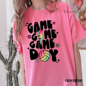Neon Volleyball Game Day