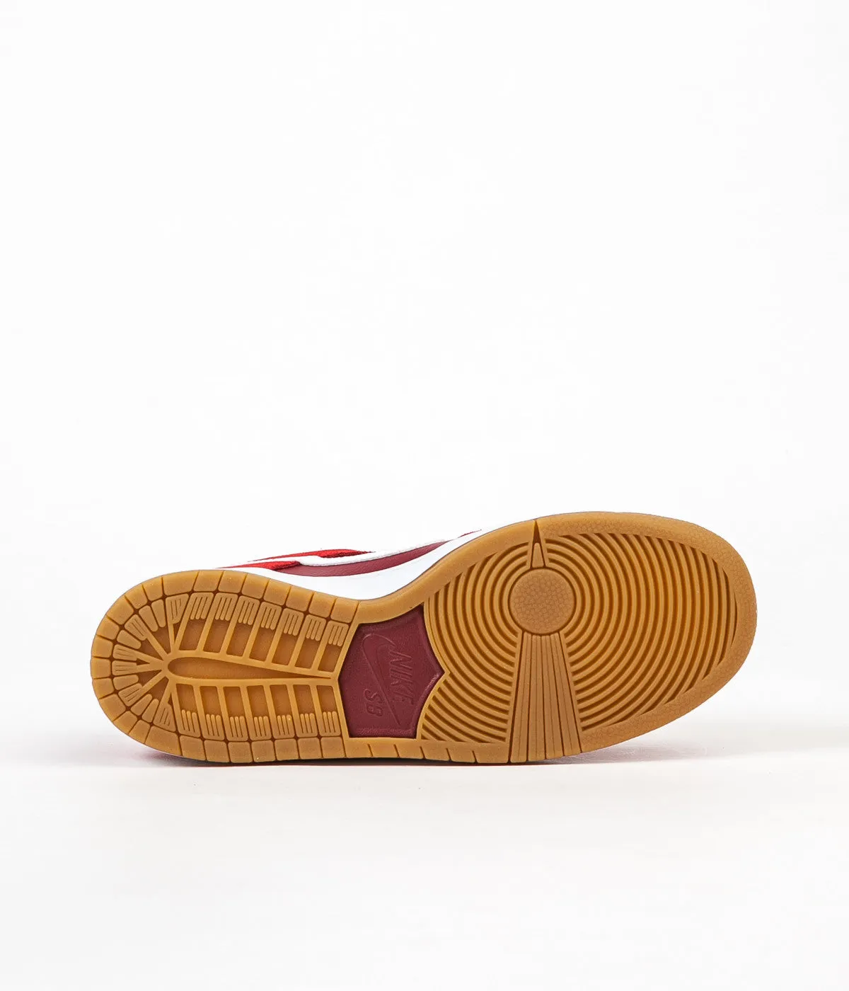 Nike SB Dunk Low Pro Shoes - Track Red / White - Cedar - Gum Light Brown