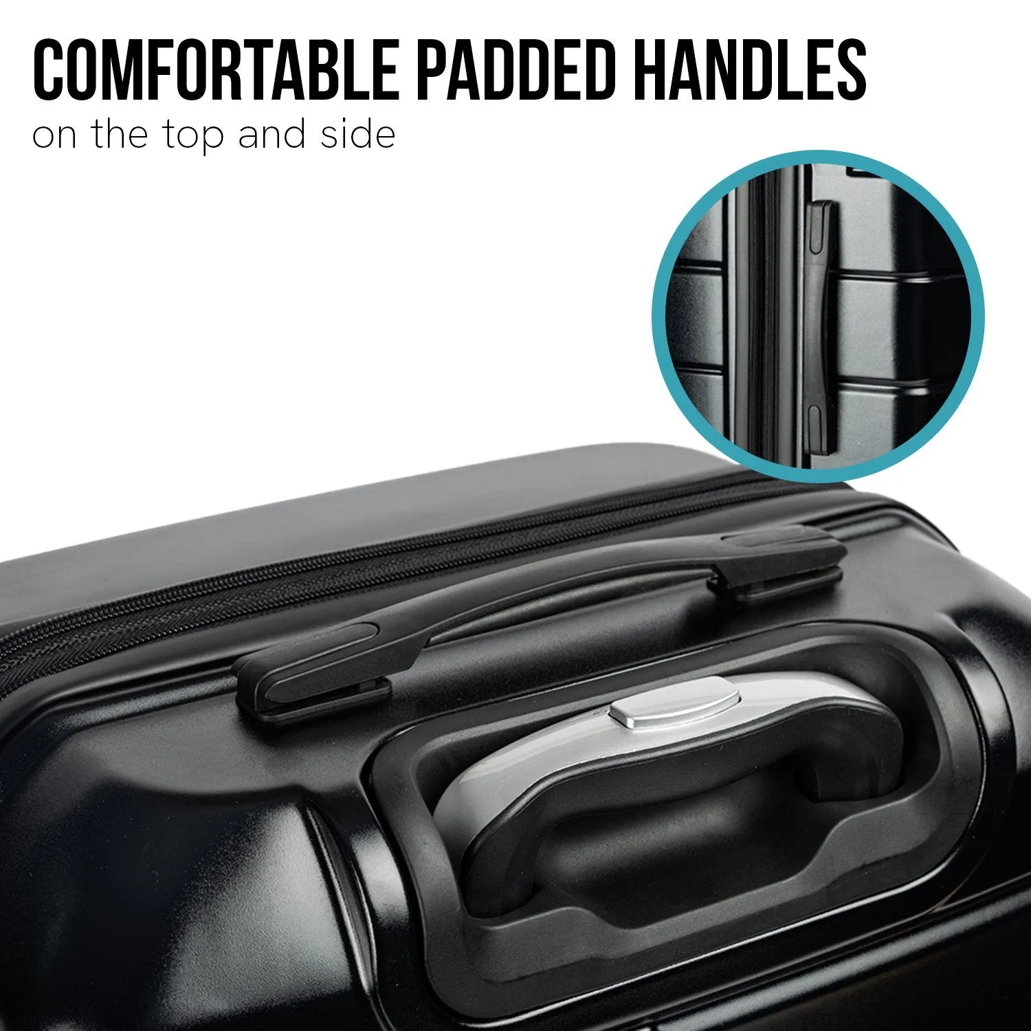 Olympus Artemis 20" Hard Shell Suitcase ABS PC (Jet Black)