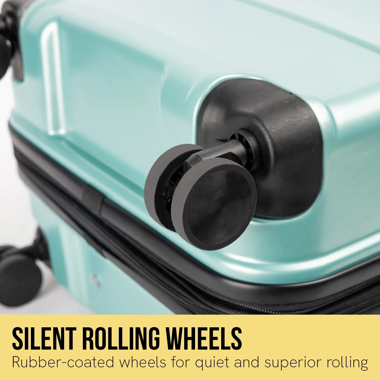 Olympus Artemis 24" Hard Shell Suitcase ABS PC (Electric Teal)