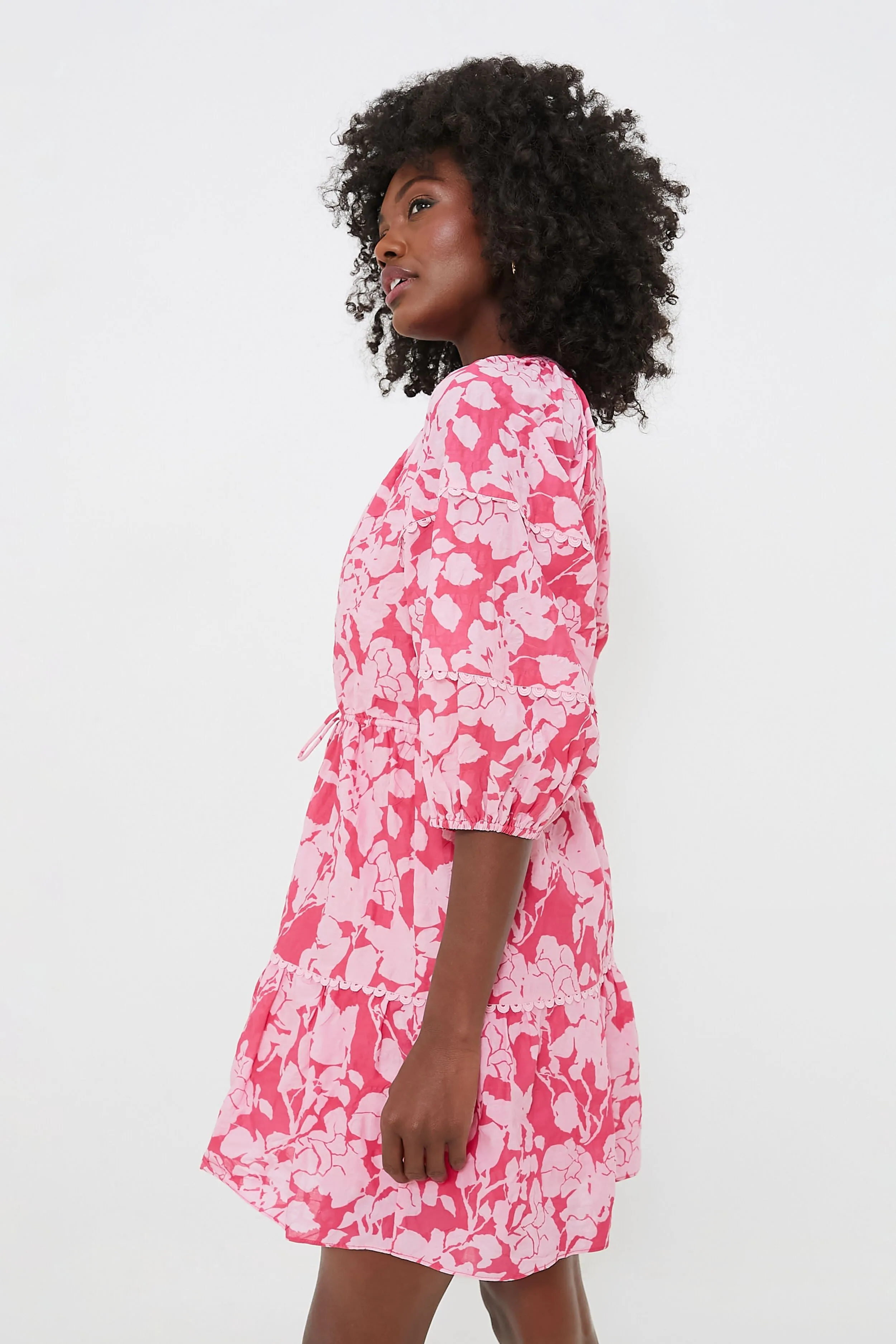 Pink Floral Matilda Mini Dress