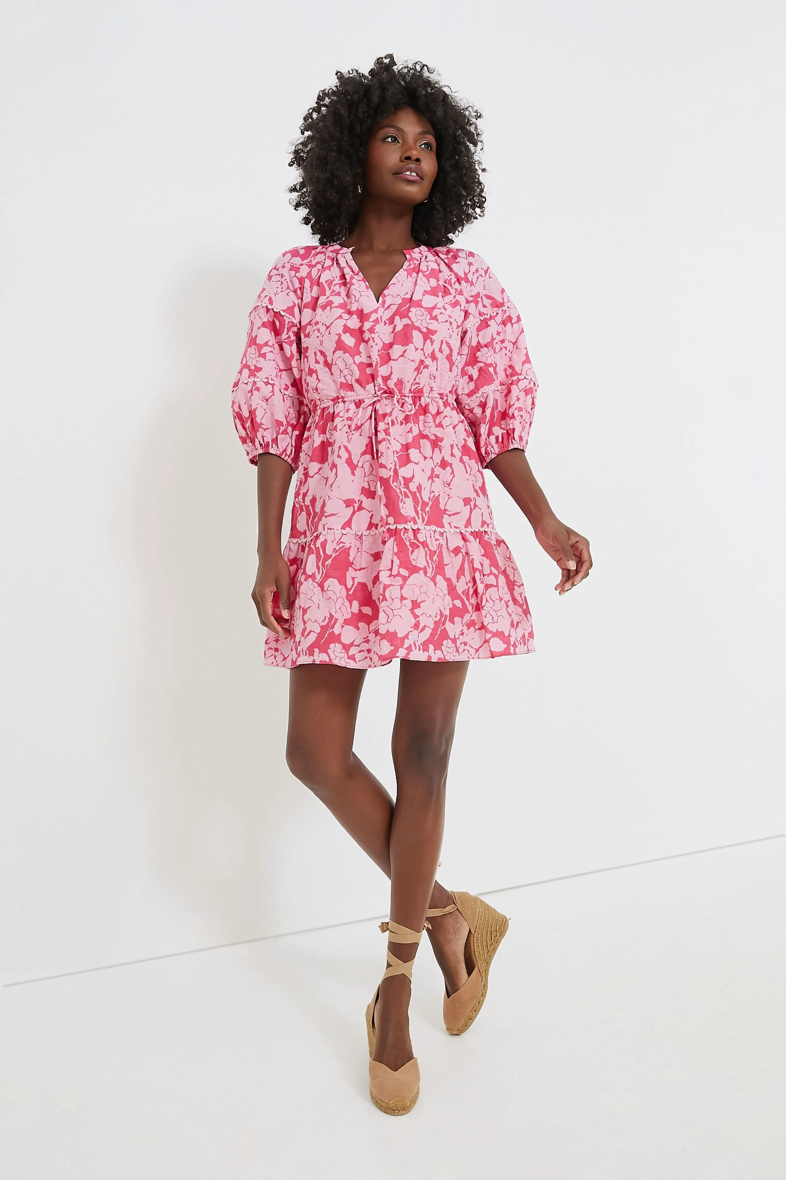Pink Floral Matilda Mini Dress