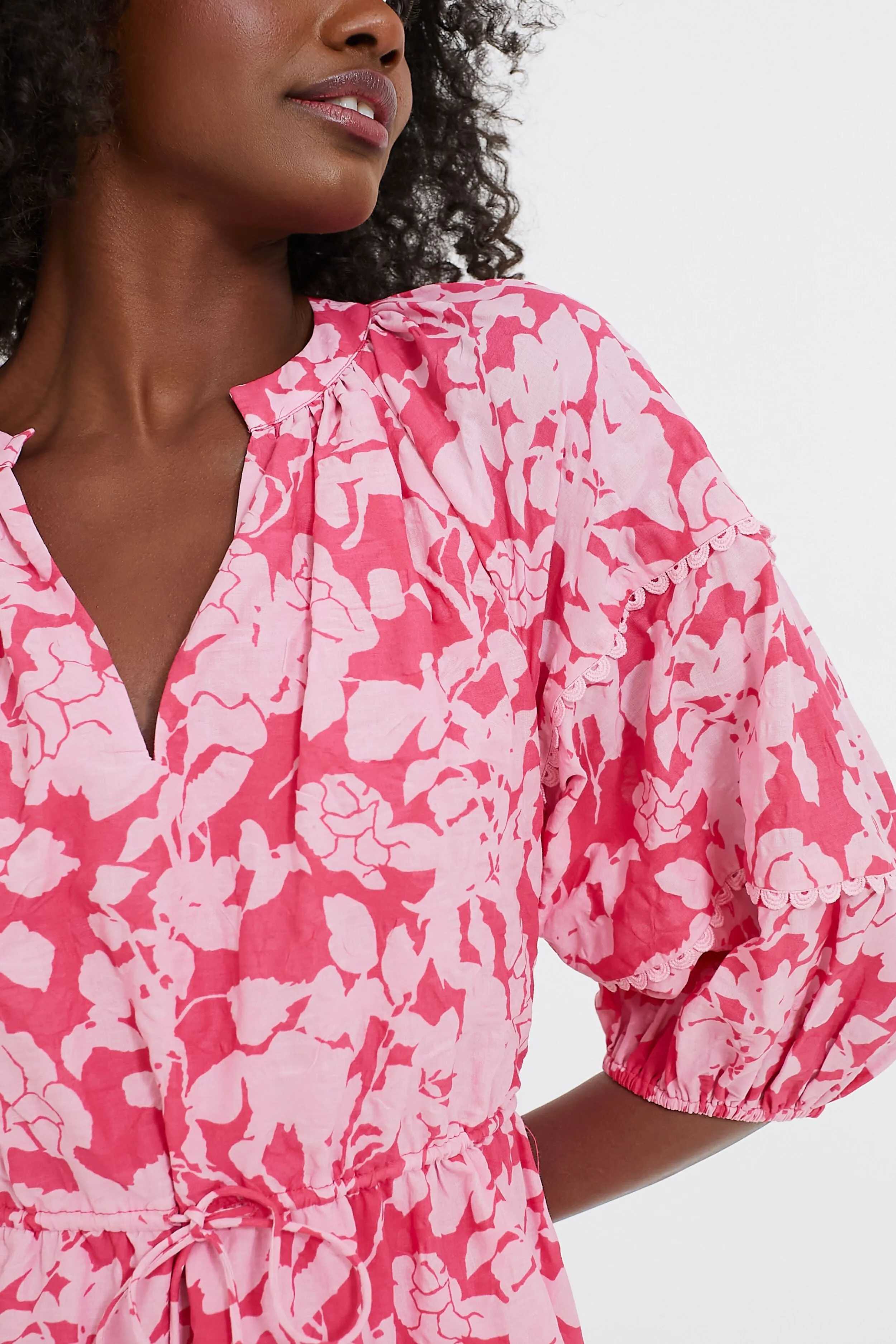 Pink Floral Matilda Mini Dress