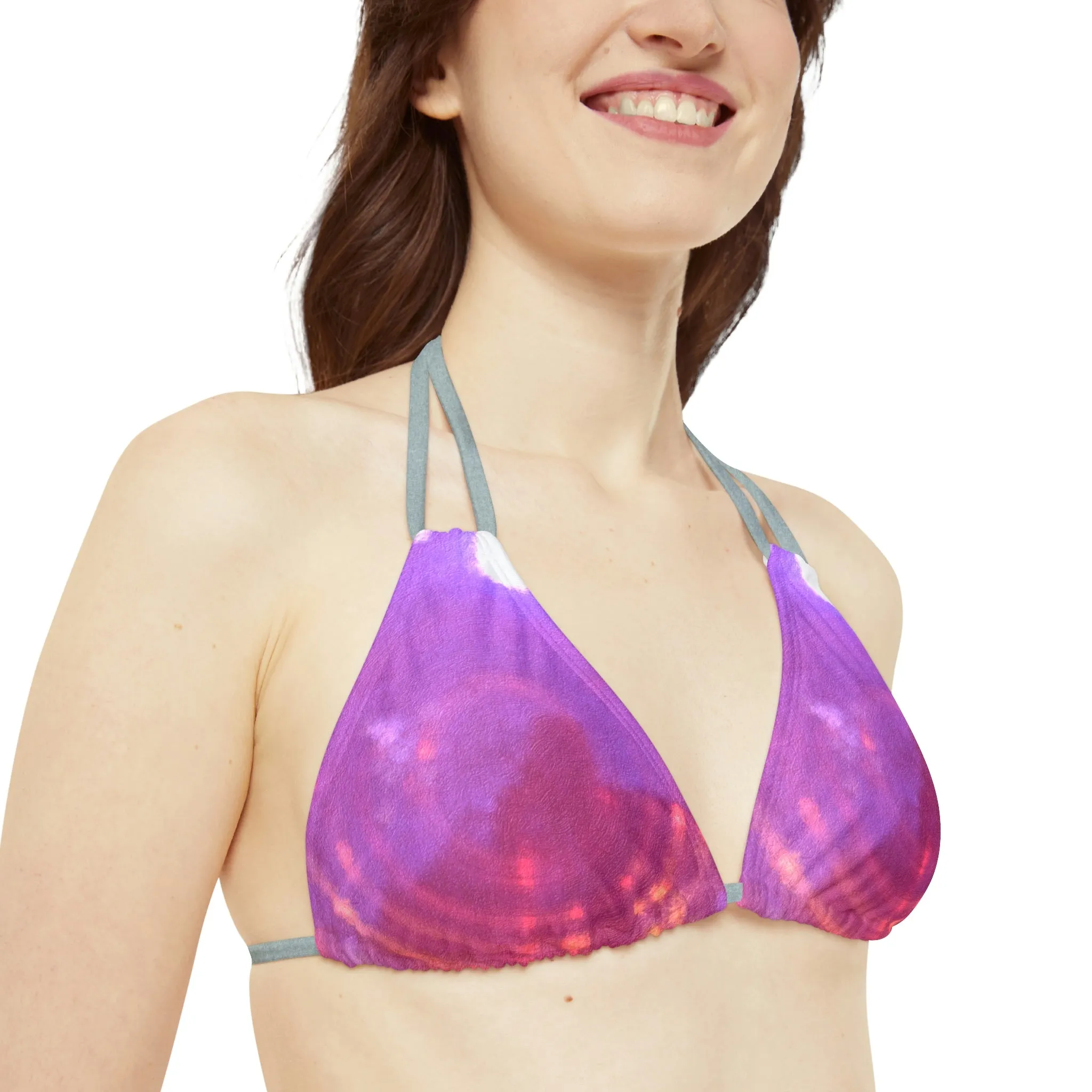 Pink - Strappy Bikini Set