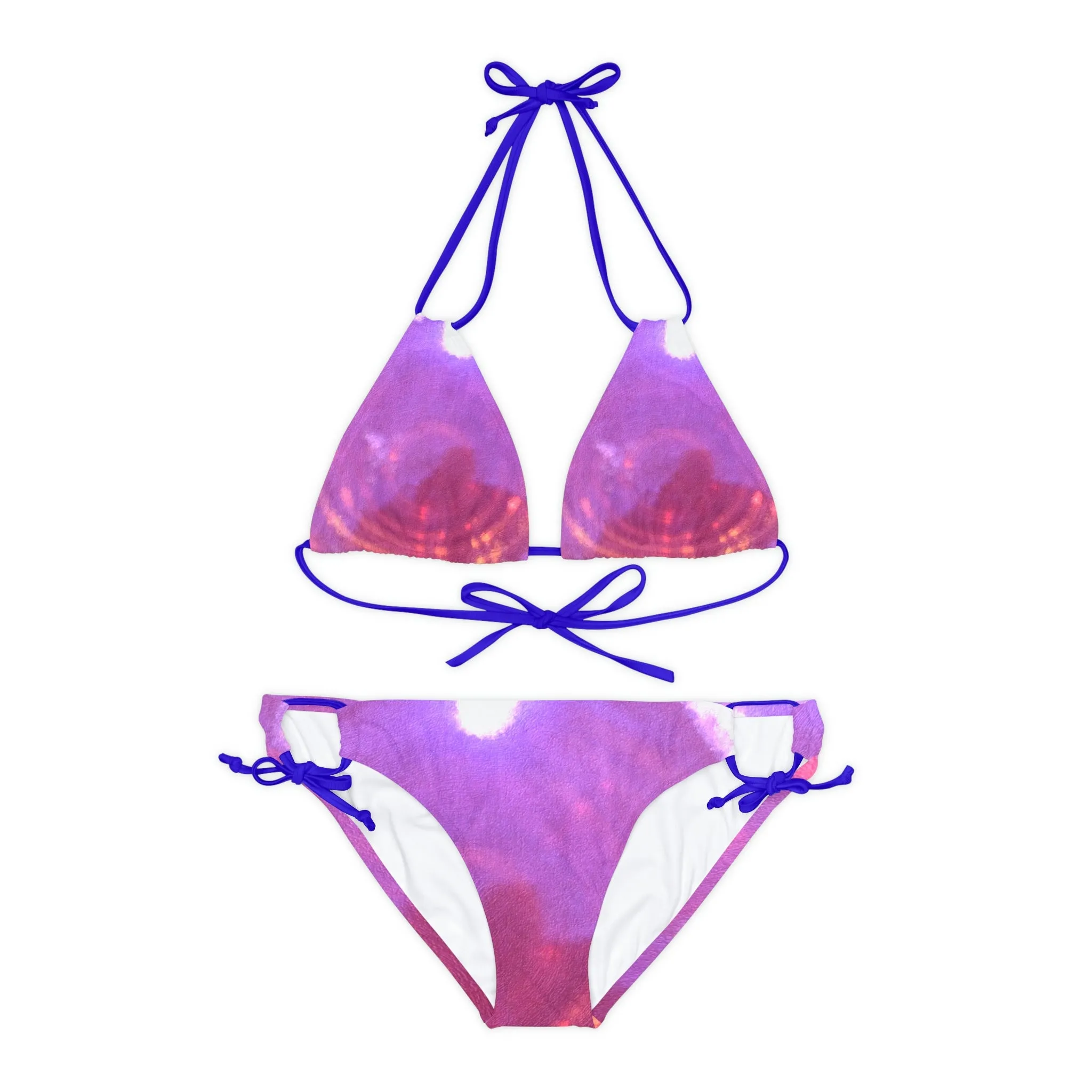 Pink - Strappy Bikini Set