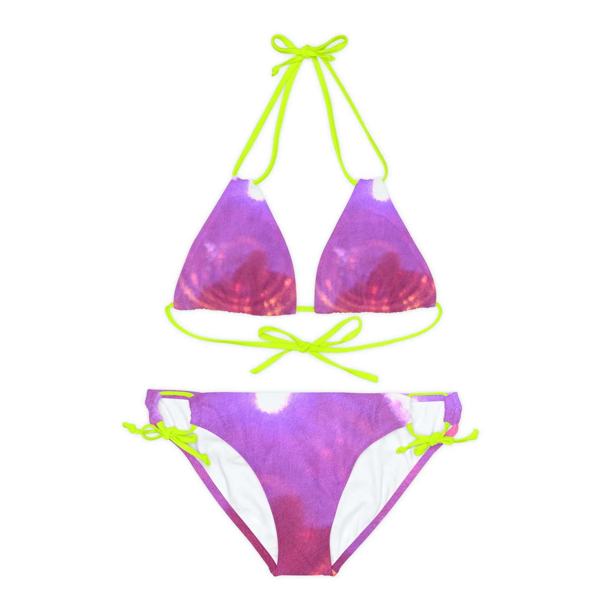 Pink - Strappy Bikini Set